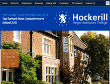 Tablet Screenshot of hockerill.com